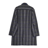 MANUAL ALPHABET 新品 3 MONALUCE S/TARTAN COAT 定価26180円 ステンカラーコート グレー メンズ マニュアルアルファベット【中古】4-1018T♪