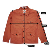 MANUAL ALPHABET 新品 カバーオール 定価19580円 コットンリネン ジャケット オレンジ メンズ マニュアルアルファベット【中古】5-0413M∞