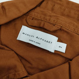 MANUAL ALPHABET 新品 ショップコート 定価17380円 コットン サイズ2 コート ブラウン メンズ マニュアルアルファベット【中古】5-0413M∞