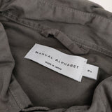 MANUAL ALPHABET 新品 ショップコート 定価17380円 コットン コート グレー メンズ マニュアルアルファベット【中古】5-0413M∞