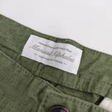 MANUAL ALPHABET 新品 定価13800円 1 コットンリネン ショートパンツ ハーフパンツ ショーツ カーキ メンズ マニュアルアルファベット【中古】5-0413S∞