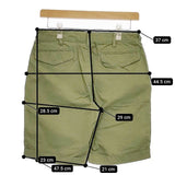 MANUAL ALPHABET 新品 定価13800円 1 コットンリネン ショートパンツ ハーフパンツ ショーツ カーキ メンズ マニュアルアルファベット【中古】5-0413S∞