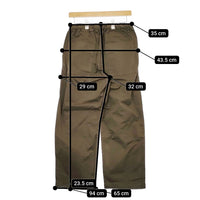 MANUAL ALPHABET 新品 MA-P-170 サイズ2 WIDE TROUSERS 定価15400円 イージー パンツ カーキ メンズ マニュアルアルファベット【中古】4-1118M♪