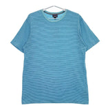 patagonia オーガニックコットン ボーダー 52440 半袖Ｔシャツ カットソー ブルー ライトブルー メンズ パタゴニア【中古】5-0501S∞