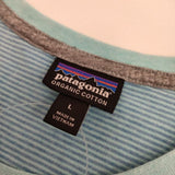 patagonia オーガニックコットン ボーダー 52440 半袖Ｔシャツ カットソー ブルー ライトブルー メンズ パタゴニア【中古】5-0501S∞