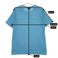 patagonia オーガニックコットン ボーダー 52440 半袖Ｔシャツ カットソー ブルー ライトブルー メンズ パタゴニア【中古】5-0501S∞