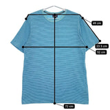 patagonia オーガニックコットン ボーダー 52440 半袖Ｔシャツ カットソー ブルー ライトブルー メンズ パタゴニア【中古】5-0501S∞