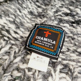 CHAMULA ニット帽 ポンポン メキシコ製 ニットキャップ グレー ホワイト メンズ チャムラ【中古】4-1220T◆