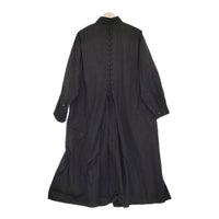 B Yohji Yamamoto Broad Long Shirt ブロードロングシャツ レースアップワンピース 20SS ブラック ビーヨウジヤマモト【中古】4-1219M♪