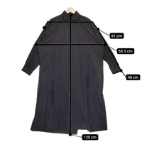 B Yohji Yamamoto Broad Long Shirt ブロードロングシャツ レースアップワンピース 20SS ブラック ビーヨウジヤマモト【中古】4-1219M♪