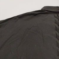 B Yohji Yamamoto Broad Long Shirt ブロードロングシャツ レースアップワンピース 20SS ブラック ビーヨウジヤマモト【中古】4-1219M♪