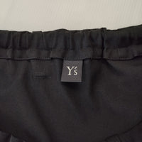 Y's サイド刺繍ワイドパンツ カットワーク ギャバ YH-P20-100 サイズ1 サルエルパンツ ブラック レディース ワイズ/Yohji【中古】4-1219M♪