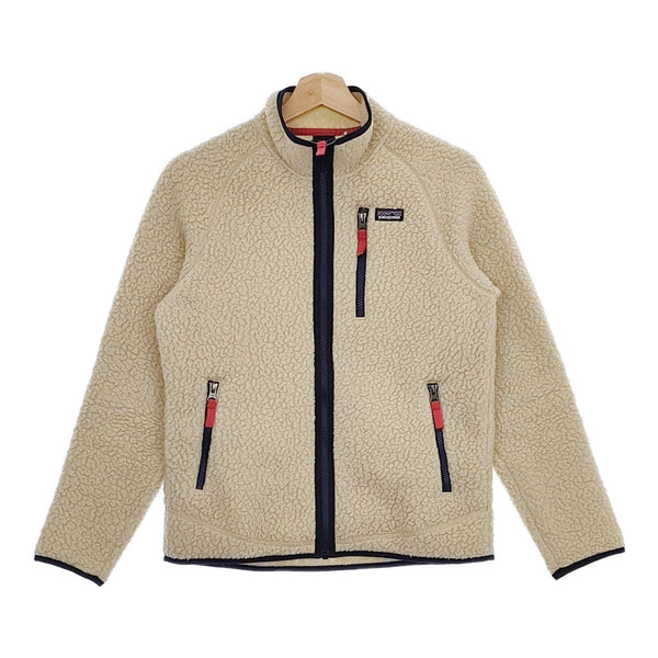 patagonia ボーイズレトロパイルジャケット XL/14 STY65411FA19 フリース ジャケット アイボリー レディース パタゴニア【中古】4-1110T♪