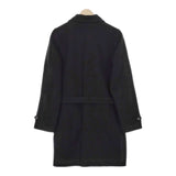 FRANK LEDER ベルテッドウールステンカラーコート サイズS ステンカラーコート ブラック メンズ フランクリーダー【中古】4-1116T♪