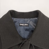 FRANK LEDER ベルテッドウールステンカラーコート サイズS ステンカラーコート ブラック メンズ フランクリーダー【中古】4-1116T♪