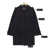 FRANK LEDER ベルテッドウールステンカラーコート サイズS ステンカラーコート ブラック メンズ フランクリーダー【中古】4-1116T♪