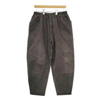 ESSAY P-3 NEW GORILLA 定価36300円 先染め  ES08P-03 ワイドデニム パンツ チャコールグレー メンズ エッセイ【中古】5-0104G∞