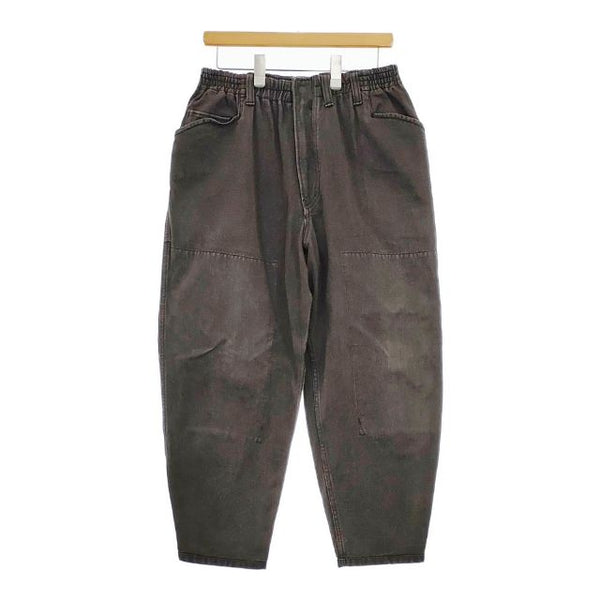 ESSAY P-3 NEW GORILLA 定価36300円 先染め  ES08P-03 ワイドデニム パンツ チャコールグレー メンズ エッセイ【中古】5-0104G∞