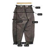 ESSAY P-3 NEW GORILLA 定価36300円 先染め  ES08P-03 ワイドデニム パンツ チャコールグレー メンズ エッセイ【中古】5-0104G∞