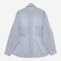 PORTER CLASSIC ROLL UP STRIPE SHIRT ロールアップ 長袖シャツ ブルー メンズ ポータークラシック【中古】5-0111M∞