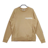 SUNSEA Denim Patch Sweatshirt 16A05 裏起毛 トレーナー エルボーパッチ スウェット ベージュ メンズ サンシー【中古】5-0104T∞