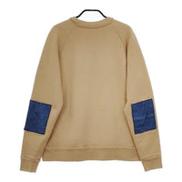 SUNSEA Denim Patch Sweatshirt 16A05 裏起毛 トレーナー エルボーパッチ スウェット ベージュ メンズ サンシー【中古】5-0104T∞