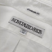 INDIVIDUALIZED SHIRTS BDシャツ USA製 スタンダードフィット 長袖シャツ オフホワイト メンズ インディビジュアライズドシャツ【中古】5-0118M∞