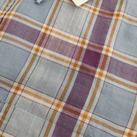 INDIVIDUALIZED SHIRTS アメリカ製 USA製 スタンダードフィット チェック BD 長袖シャツ ブルー メンズ インディビジュアライズドシャツ【中古】5-0317M∞