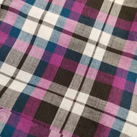 INDIVIDUALIZED SHIRTS アメリカ製 USA製 スタンダードフィット チェック BD 長袖シャツ パープル メンズ インディビジュアライズドシャツ【中古】5-0317M∞