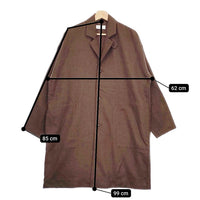 marka SHIRT COAT wool soft serge M20C-07SH01C サイズ1 定価35200円 コート ブラウン メンズ マーカ【中古】4-1207T♪