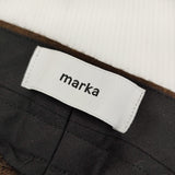 marka 2TUCK COCOON FIT wool soft serge M20C-07PT03C サイズ1 パンツ ブラウン メンズ マーカ【中古】4-1207T♪