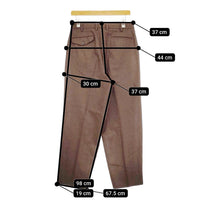 marka 2TUCK COCOON FIT wool soft serge M20C-07PT03C サイズ1 パンツ ブラウン メンズ マーカ【中古】4-1207T♪