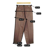 marka 2TUCK COCOON FIT wool soft serge M20C-07PT03C サイズ1 パンツ ブラウン メンズ マーカ【中古】4-1207T♪