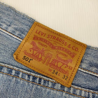 Levi's PREMIUM 501 JEANS IRREGULAR  CONE DENIM ジーンズ W34L32 デニムパンツ ブルー メンズ リーバイス【中古】5-0118G∞