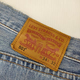 Levi's PREMIUM 501 JEANS IRREGULAR  CONE DENIM ジーンズ W34L32 デニムパンツ ブルー メンズ リーバイス【中古】5-0118G∞