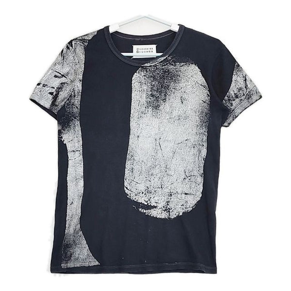 Maison Martin Margiela 0 10  アーティザナル ペンキプリント フランス製 半袖Ｔシャツ カットソー 初期 2003SS ブラック メンズ メゾンマルタンマルジェラ【中古】5-0623S∞