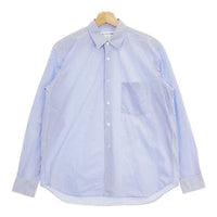 COMME des GARCONS SHIRT CDGS1BS フランス製 コットン ストライプ XS 長袖シャツ ホワイト ブルー メンズ コムデギャルソンシャツ【中古】5-0118M∞