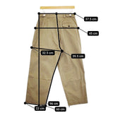 OUTIL PANTALON LIMOGES ミリタリー 硫化染め パンツ カーキ メンズ ウティ【中古】5-0118G∞
