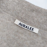 AURALEE SUPER FINE CASHMERE SILK KNIT SKIPPER POLO 定価46200円 セーター ニット 23SS ベージュ メンズ オーラリー【中古】5-0109M∞