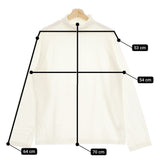 alvana CASHMERE TURTLENECK TEE SHIRTS カシミヤ混 タートルネック 長袖Ｔシャツ カットソー アイボリー メンズ アルヴァナ【中古】4-1207M♪