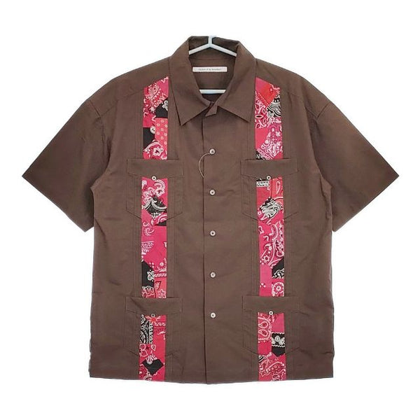 Children of the discordance BANDANA CUBA SHIRTS バンダナキューバシャツ 定価59400円 COTDSH-138  半袖シャツ ブラウン メンズ チルドレンオブザディスコーダンス【中古】5-0623S∞