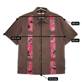 Children of the discordance BANDANA CUBA SHIRTS バンダナキューバシャツ 定価59400円 COTDSH-138 半袖シャツ ブラウン メンズ チルドレンオブザディスコーダンス【中古】5-0623S∞