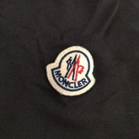 MONCLER スタッズロゴTシャツ H10918C00015 SS TSHIRT 半袖Ｔシャツ カットソー 22SS ブラック メンズ モンクレール【中古】5-0623S∞