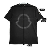 MONCLER スタッズロゴTシャツ H10918C00015 SS TSHIRT 半袖Ｔシャツ カットソー 22SS ブラック メンズ モンクレール【中古】5-0623S∞