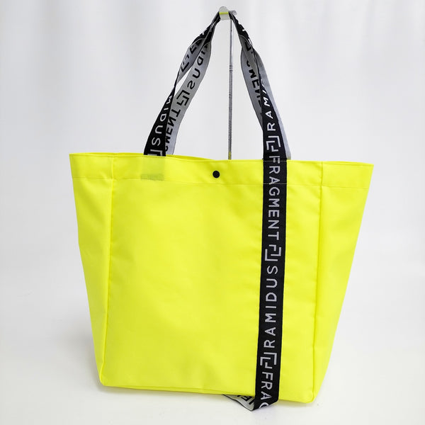 RAMIDUS/fragment design ラミダス/フラグメントデザイン 新品 BOX TOTE BAG サイズL 蛍光 トートバッグ イエロー メンズ【中古】4-1204G◎