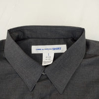 COMME des GARCONS SHIRT 新品 FOREVER WIDE CLASSIC ウールトロピカルシャツ FZ-B301 Cグレー メンズ コムデギャルソンシャツ【中古】4-1126M♪