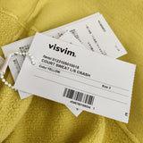 VISVIM 新品 COURT SWEAT L／S CRASH ダメージ加工 クルーネック スウェット イエロー メンズ ビズビム/ヴィズヴィム【中古】5-0202M∞