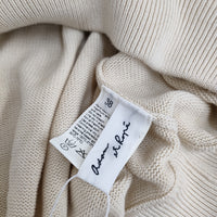 adam et Rope オーバーサイズVネックニット サイズ38 定価16500円 コットン セーター ニット ベージュ メンズ アダムエロペ【中古】5-0223M♪