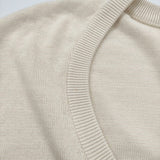 adam et Rope オーバーサイズVネックニット サイズ38 定価16500円 コットン セーター ニット ベージュ メンズ アダムエロペ【中古】5-0223M♪