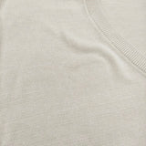 adam et Rope オーバーサイズVネックニット サイズ38 定価16500円 コットン セーター ニット ベージュ メンズ アダムエロペ【中古】5-0223M♪